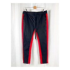 Moda Nova Para Hombres Travis Sarga Joggers Talla 2XL Negro Rojo Ropa Deportiva Informal