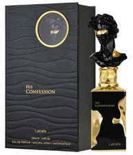 Lattafa His Confession Eau de Parfum 100 ml Perfume Árabe Leñoso Picante
