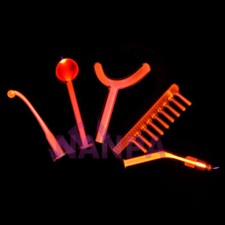 Electrodos de Alta Frecuencia Violeta Naranja Rayo Reemplazo para Máquina de Cuidado Facial de la Piel