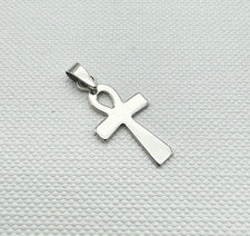 Colgante Cruz Egipcia Ankh Pequeño Plata de Ley 925 Sólida Solo Nuevo Dije 10mm