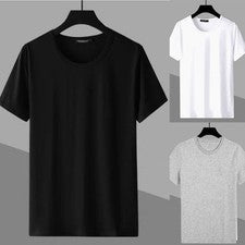 Moda Para hombres Verano Liso para Calce Ajustado Camiseta Top Manga Corta Color Sólido