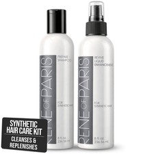 Kit de cuidado del cabello sintético Rene of Paris - Champú y reposición (2 x 8 fl oz)