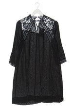 Vestido manga larga mujer Freequent casual encaje negro talla 36 casual