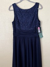 NUEVO CON ETIQUETAS $120 Hermoso JH Azul Medianoche Formal - Fiesta/Bola de Vacaciones Talla 12