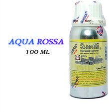 Aceite de perfume concentrado AQUA ROSSA Surrati, envasado de 100 ml, aceite Attar.