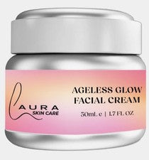 Crema facial L’aura Skin Care Ageless Glow 1,7 FL OZ Premio Nobel de la Paz Tecnología