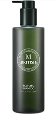 Champú BRITISH M MATCHA 350 ml calmante para el cuero cabelludo, cuidado anti caída del cabello