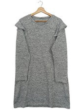 LTB Vestido de punto Vestido suéter Mujer Gris Talla 42 Casual Streetwear