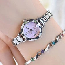 Small Dial Watch Reliable Movement Stainless Steel Buckle Evening Events