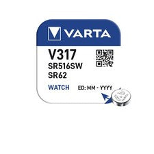 10 x Pilas de reloj Varta 317 1,55 V SR516SW SR62 280-58 11mAh pila de botón
