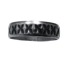 Echtes Sterling Silber Ringband Kreuze massiv punziert 925 Handarbeit