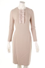 Vestido CAPUCCI Aplicaciones I 42 = D 36 Beige Claro NUEVO