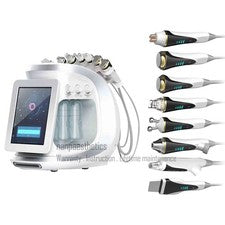 Máquina de spa facial meso martillo frío hielo microcorriente RF 8 en 1 Hydra Face Lift
