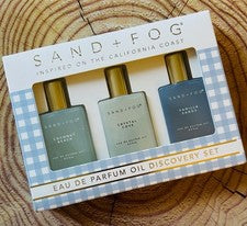 Nuevo Juego de 3 Aceite Perfume Sand Fog Coconut Beach Crystal Cove Arenas de Vainilla