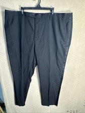 Pantalones de Esmoquin Calce Ajustado 46x31 Cachemira y Gris Negro (48W) Borde Satinado Rayas Nuevos con Etiquetas