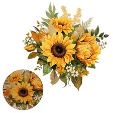 8 PIEZAS Pegatinas de Pared Decorativas Girasol 29 por 29CM para Hogar Dormitorio Salón