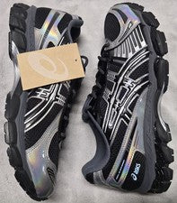 1203A996 001 ASICS Gel-Kayano 12.1 Paquete de vacaciones negro plata pura para hombre talla 11M