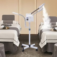 Vaporizador facial profesional 3 en 1 lámpara de aumento LED para el cuidado de la piel facial spa belleza