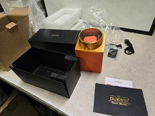 Dukwin Naranja Telary Automático Reloj Único Enrollador Caja Vitrina Estuche de Almacenamiento