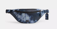 Bolso Cinturón Coach Azul Marino Multi Tie Dy Estampado Digital Cuero Guijarro Charter 7 (CU212)