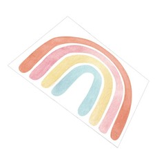1 juego de calcomanías de pared creativas de diseño arco iris para papel tapiz decorativo para el hogar