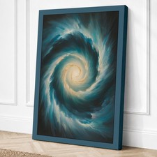 Arte de pared moderno en lienzo espiral cósmico decoración del hogar listo para colgar
