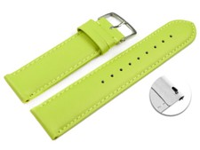 Correa de reloj de cambio rápido cuero liso lima ligeramente acolchada