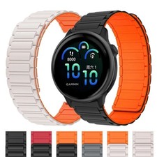 Correa de reloj para Garmin Vivoactive 3 4 4S 5 6 silicona magnética 158 165 745