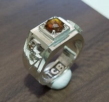 Juego de anillos Inspire Elvis TCB con anillo de plata de diamantes naturales de 1,1 quilates