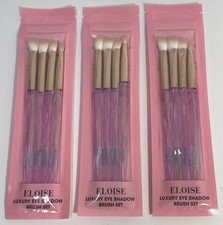 NUEVO Juego de brochas de maquillaje de sombra de ojos de lujo Eloise - Lote de 3: juegos de 4 (12 en total)