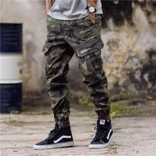 Pantalones de mezclilla para hombre Pantalones de correr Moda Ropa de calle Informales con bandas al tobillo Corte de bo