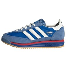 Adidas Originales SL72 RS Niños Retro Cuero Zapatilla - Azul/Blanco/Mejor Escarlata