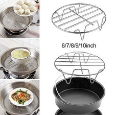 Utensilios de cocina bastidor de vapor duradero multifunción plata 6/7/8/9/10 pulgadas