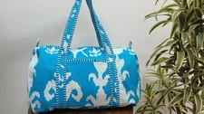 Bolsos florales turquesa india bolsos de lona acolchados bolsos para mujer bolsos de viaje EE. UU.
