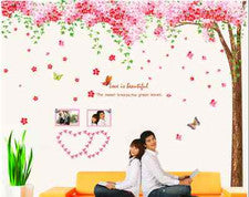 Enorme calcomanía de pared rosa flor de cerezo árbol arte mural decoración del hogar Reino Unido
