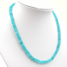 BAILYSBEADS Cadena Apatita de ensueño Collar Collar 45cm Rondelle 076