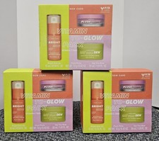 PACK 3 X CUIDADO DEL ROCÍO VITAMINA A BRILLO Kit Facial Belleza 3 pasos TRES KITS 07/09/27