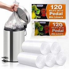 Revestimientos de cubo de pedal de 10 L 240 cuentas pequeñas bolsas de plástico transparente cesta de basura fuerte