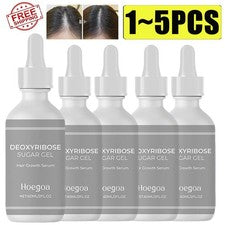 1~5X Suero de crecimiento del cabello gel de azúcar desoxirribosa, esencia para el cuidado del cabello crecimiento del c