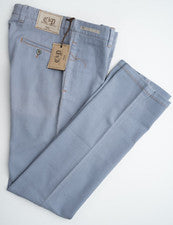 PT01 Carnaby's Pantalones Denim Azul Trentaquattro Calce Clásico Chino 34 R (EU 50) NUEVO CON ETIQUETAS