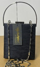 Inge Christopher Accesorios Negro Y Cromo Bolso sin asas/Cartera - Nuevo con etiquetas