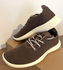 NUEVOS ZAPATOS ALLBIRDS TREE RUNNER NEBULOSOS CACAO ZAPATILLAS CON CORDONES MARRÓN PARA HOMBRE TALLA 13