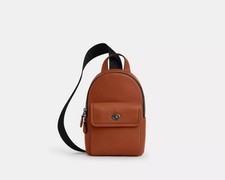 NUEVO CON ETIQUETAS COACH PEQUEÑO PAQUETE DE HONDA GIRATORIO CB124 BOLSO BANDOLERA 1 CORREA BOLSO MONEDERO