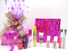 Cesta de regalo de colección de belleza, paquete de maquillaje Maybelline para mujer