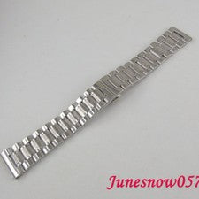 PARNIS 22mm 316L Acero Inoxidable Correa Metal Pulsera Ajuste Reloj Hombre