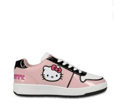 Sanrio Hello Kitty Mujer Rosa Informal Tenis de Corte Talla 7 Gato Zapatos Nuevos con Etiquetas