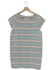 Vestido de verano Sessùn T. 40 verde-rosa rayas casual