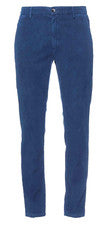 Pantalón Yan Simmon Azul Franela Para Hombre Informal Italia Talla US 42 UE 56