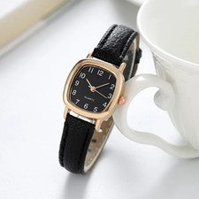 Reloj para damas mujeres niñas correa de cuero moda reloj pulsera regalo