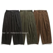 Pantalones cargo de trabajo 100 % algodón estilo japonés para hombre pantalones rectos sueltos informales